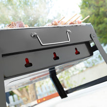 Carica l'immagine nel visualizzatore di Gallery, InnovaGoods® Barbecue Portatile a Carbonella, Tavolo Pieghevole e Facile da Trasportare, Design Moderno, Griglia di Prot