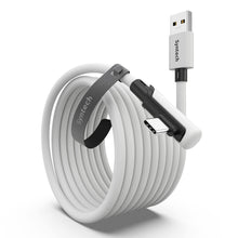 Carica l'immagine nel visualizzatore di Gallery, Syntech Cavo Link 5m, Cavo USB 3.0 a USB-C per Meta Quest 3/3S/2, Bianco