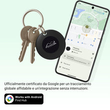 Carica l'immagine nel visualizzatore di Gallery, Lifemate Air Tag Android 2 Pack – Localizzatore Bluetooth Intelligente con GPS Portachiavi, Compatibile con App “Funzion