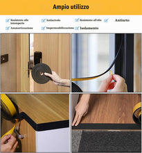 Carica l'immagine nel visualizzatore di Gallery, Nastro Autoadesivo in Schiuma, 6mm(Larghezza) x 3mm(Spessore), Guarnizione in Gomma per Porte e Finestre, Anti Freddo, R