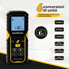 Carica l'immagine nel visualizzatore di Gallery, Enventor Misuratore Laser, Distanziometro Laser 50M, Precisione ±3mm