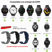 Carica l'immagine nel visualizzatore di Gallery, 3 Cinturini per Xiaomi Watch S1 Active, S4/S3/S2/S1 e S1 Pro - Cinturino in Silicone