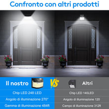 Carica l'immagine nel visualizzatore di Gallery, Luci Solari Esterno Rilevatore Movimento - 248 LED IP65 Impermeabile