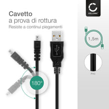 Carica l'immagine nel visualizzatore di Gallery, CELLONIC 1x USB A Cavo dati compatibile con Olympus FE-230, VR-310