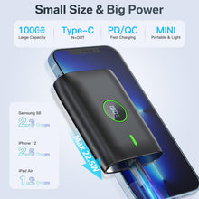 Carica l'immagine nel visualizzatore di Gallery, Caricatore portatile,PD 22.5W 10000 mAh power bank mini fast charge,con display LED usb c batteria cellulare,per,HuaWei,