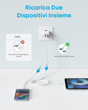 Carica l'immagine nel visualizzatore di Gallery, Anker Caricatore iPhone 20W USB C rapido da parete
