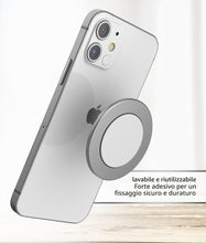 Carica l'immagine nel visualizzatore di Gallery, ENCASED – Supporto adesivo per iPhone compatibile con MagSafe, disco magnetico ultra sottile (0,15") per montaggio sicur