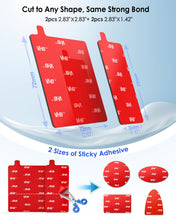 Carica l'immagine nel visualizzatore di Gallery, Volport Biadesivo Extra Forte per Dashcam, 4 Pezzi Cuscinetti Adesivo Parabrezza Nastro di Montaggio, Impermeabile e Res