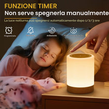 Carica l'immagine nel visualizzatore di Gallery, Lampada da Comodino Senza Fili,256 Colori RGB e 5 Modalità