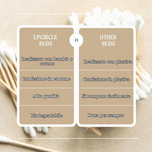 Carica l'immagine nel visualizzatore di Gallery, UpCircle Cotton fioc di bambù – 200 pezzi – biodegradabili, sostenibili, senza plastica, completamente riciclabili – un 