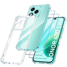 Carica l'immagine nel visualizzatore di Gallery, FLLAO Cover Compatibile con Honor 400 Lite 5G con 2 Vetro Temperato [Protezione Fotocamera] Anti Ingiallimento Antiurto 