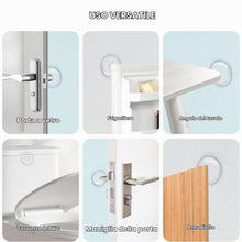 Carica l'immagine nel visualizzatore di Gallery, Fermaporta Paraurti da Parete, 6 Pezzi Proteggi Maniglia Porta, Gommini Maniglie Porte, Porta Stopper Parete Trasparente