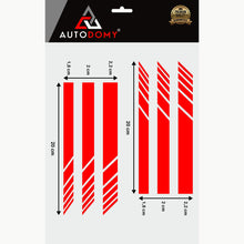 Carica l'immagine nel visualizzatore di Gallery, Autodomy Pack 6 Unita Specchietti Retrovisori Adesivi | Adesivi Strisce per Auto Resistente Pioggia e UV | Sportivo Ades