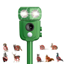 Carica l'immagine nel visualizzatore di Gallery, Repellente per Gatti Ultrasuoni Solare,120° Infrared Sensing - IP45 Impermeabile, 5 Modalità Regolabili, Caricamento Sol
