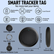 Carica l'immagine nel visualizzatore di Gallery, Tracker Tag Android, 2 Pezzi Smart tag Android Gemini AI Funziona con Google Dov'è App, Bluetooth Trova Oggetti, Air Tra