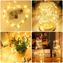 Carica l'immagine nel visualizzatore di Gallery, Vicloon Luci a Stringa USB, 2x10M 100 LED ,Telecomando Timer,Bianco Caldo