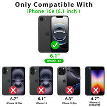 Carica l'immagine nel visualizzatore di Gallery, Amzpas Cover Magnetic per iPhone 16e/17e, Custodia Protettiva Completa con Magsafe,Traslucida Opaca Posteriore Sottile A