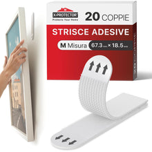 Carica l'immagine nel visualizzatore di Gallery, X-Protector Strisce Appendi Quadri - 20 Pairs Appendi Quadri Adesivi