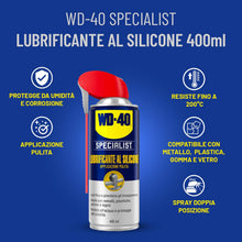 Carica l'immagine nel visualizzatore di Gallery, WD-40 Specialist Lubrificante al Silicone 400 ml