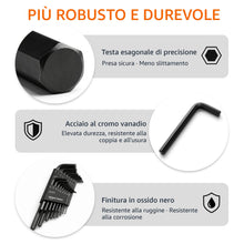 Carica l'immagine nel visualizzatore di Gallery, Amazon Basics Set di 36 Chiavi a Brugola Esagonali, Acciaio Cromo-Vanadio, Misure Metriche e Imperiali con 2 Custodie, p