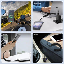 Carica l'immagine nel visualizzatore di Gallery, Cavo USB C a spirale, corto [0,3 m-1 m], cavo dati a spirale Android Auto a