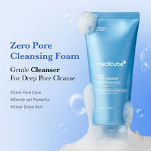 Carica l'immagine nel visualizzatore di Gallery, medicube Facial Cleanser Zero Foam Cleanser for Pore &amp; Excess Oil Care