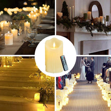 Carica l'immagine nel visualizzatore di Gallery, Candele ricaricabili, candela a LED con gocce di cera, Halloween, a LED con telecomando, senza fiamma, per esterni con t