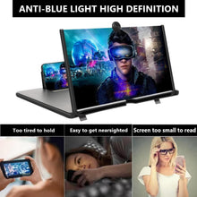 Carica l'immagine nel visualizzatore di Gallery, Lente ingrandimento smartphone,14 pollici 3D HD Amplificatore schermo cellulare, Ingranditore schermo smartphone,per gua
