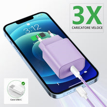 Carica l'immagine nel visualizzatore di Gallery, Kndaa 2Pack Caricatore per iPhone 16/16 Plus/16 Pro/16 Pro Max/15/15 Plus/15 Pro/15 Pro Max, 20W USB C Caricabatterie Ra
