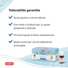 Carica l'immagine nel visualizzatore di Gallery, Buona Difesa Flaconcini Bambini, Integratore per Difese Immunitarie Bambini con Echinacea, Propoli, Zinco, Vitamina D e 