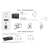 Carica l'immagine nel visualizzatore di Gallery, Amazon Basics, Supporto da Parete per TV Orientabile, Staffa Girevole e Inclinabile per TV o Monitor Piatti e Curvi da 1