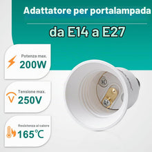 Carica l'immagine nel visualizzatore di Gallery, DiCUNO Adattatore da E14 a E27, Socket Converter Socket Adapter, 2 Pezzi