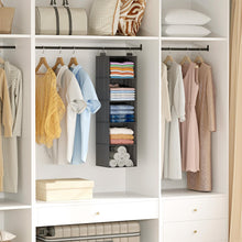 Carica l'immagine nel visualizzatore di Gallery, Lifewit Organizer Armadio Appendere con 5 Ripiani, 102 cm, Grigio, Set di 2