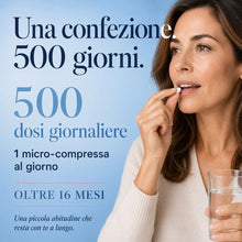 Carica l'immagine nel visualizzatore di Gallery, Vitamina D3+K2 (Dura 1 anno e 4 mesi) 500 Microcompresse – ELETTO PRODOTTO DELL’ANNO 2026 - Senza Biossido di Silice, Vi