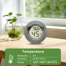 Carica l'immagine nel visualizzatore di Gallery, EEEKit Igrometro Termometro Digitale, Misuratore di Umidità e Temperatura per Interni ed Esterni per Serra Cantina, Nero