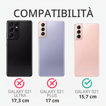 Carica l'immagine nel visualizzatore di Gallery, kwmobile Custodia Compatibile con Samsung Galaxy S21 Cover - Back Case per Smartphone in Silicone TPU - Protezione Gomma