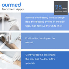Carica l'immagine nel visualizzatore di Gallery, ourmed Cerotti sterili per ferite 8 x 10 cm, medicazione sterile autoadesiva con forte adesione, protegge da tagli e gra