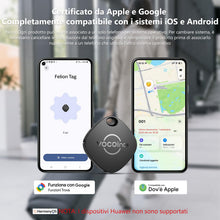 Carica l'immagine nel visualizzatore di Gallery, VOCOlinc Smart Tag Tracker Compatibile con Android Google Funzioni Trova o iOS Apple Dov'è App, Bluetooth Localizzatore 