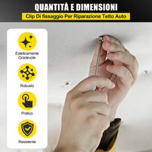 Carica l'immagine nel visualizzatore di Gallery, 60 Pezzi Kit di Riparazione del Tetto dell'Auto Rivetti per Riparazione Tetto Auto Universale Bottone per Riparare Tessu
