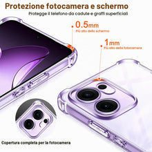 Carica l'immagine nel visualizzatore di Gallery, iVoler 3 in 1 Cover per Oppo Reno 13F 5G / Oppo Reno 13 FS 5G con 2 Pezzi Pellicola Vetro Temperato, Trasparente Antiurt