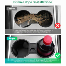 Carica l'immagine nel visualizzatore di Gallery, GAFAT Tesla Model 3 2021-2023/ Model Y 2021-2024 Portabevande, Model 3 Model Y 2023 Porta Bevande in Gel di Silice Tappe