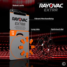 Carica l'immagine nel visualizzatore di Gallery, 40 Batterie per Apparecchi Acustici 13 Rayovac Extra + 8 Udivita