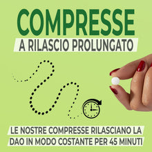 Carica l'immagine nel visualizzatore di Gallery, NaturDAO® MAX Enzima DAO 350.000 HDU per compressa - per la dieta a basso contenuto di istamina - 120 compresse a rilasc