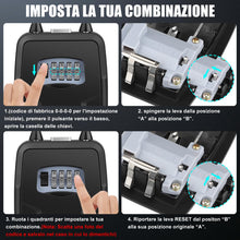 Carica l'immagine nel visualizzatore di Gallery, Diyife Cassetta di Sicurezza per Chiavi, [Capacità Maggiore-9 Chiavi]