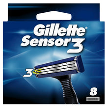 Carica l'immagine nel visualizzatore di Gallery, Gillette Sensor3, Confezione da 8 Lamette da Barba di Ricambio da 3 Lame