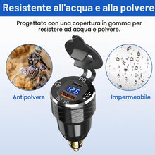 Carica l'immagine nel visualizzatore di Gallery, Presa USB C Moto DIN Charger 30W PD e 18W QC Dual USB Din Hella Socket