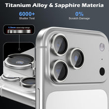 Carica l'immagine nel visualizzatore di Gallery, CloudValley Protezione Per Obiettivo Della Fotocamera Per iPhone 17 Pro/ 17 Pro Max, Cover in Vetro Temperato Ultra-HD, 