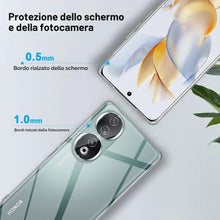 Carica l'immagine nel visualizzatore di Gallery, Captor Cover Trasparente per Honor 90 5G, Custodia TPU in Silicone Flessibile Morbida e Sottile, Alta Qualità con Bordo 