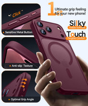 Carica l'immagine nel visualizzatore di Gallery, CANSHN Magnetica Cover per iPhone 18 Pro Max,Rosso Ciliegia
