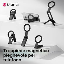 Carica l'immagine nel visualizzatore di Gallery, ULANZI MA60 Treppiede magnetico per telefono nero